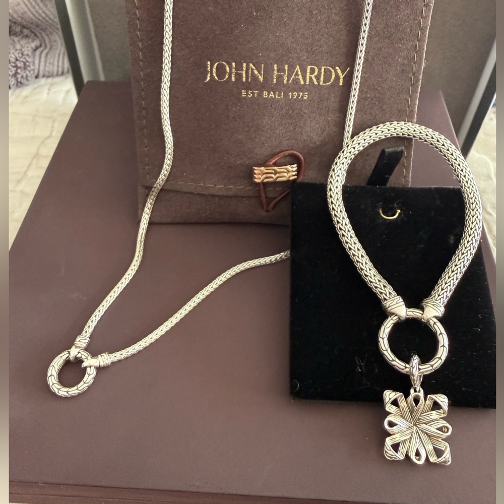 John Hardy Keyring Necklace  and Bracelet Set with  Canang Sari Amulet